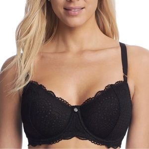 Birdsong black balconette bra size 32DDD